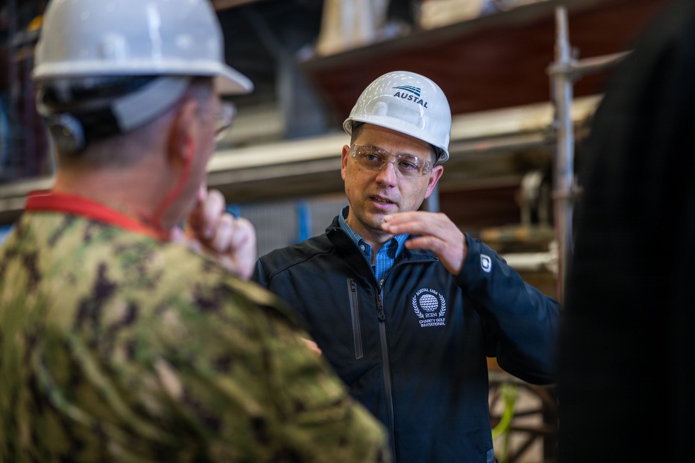 U.S. Marines and Sailors Visit Austal USA Facilities