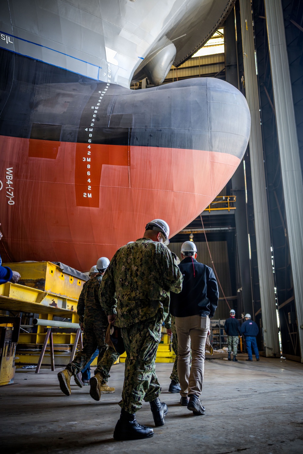 U.S. Marines and Sailors Visit Austal USA Facilities