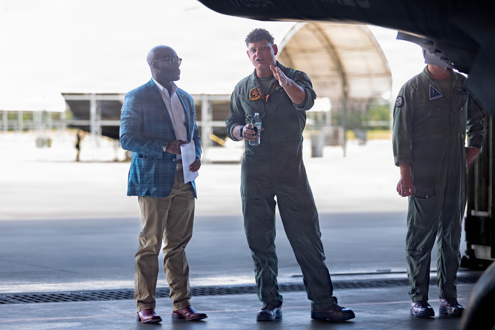 MCAS Beaufort tour Bradford Traywick, Press Secretary