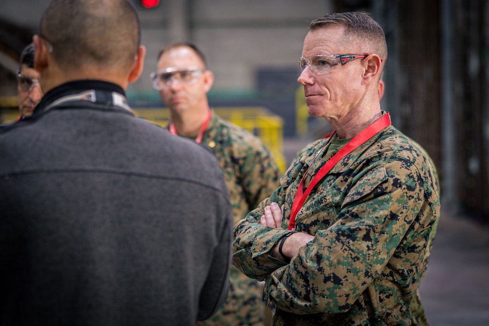 U.S. Marines and Sailors Visit Bird-Johnson Propeller Company Facilities