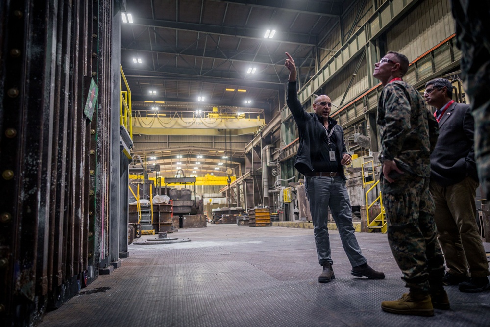 U.S. Marines and Sailors Visit Bird-Johnson Propeller Company Facilities