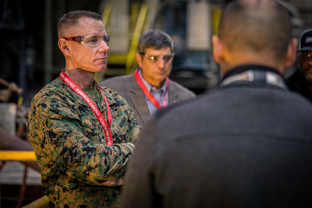 U.S. Marines and Sailors Visit Bird-Johnson Propeller Company Facilities