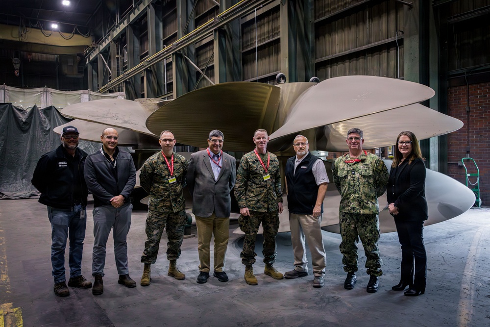 U.S. Marines and Sailors Visit Bird-Johnson Propeller Company Facilities