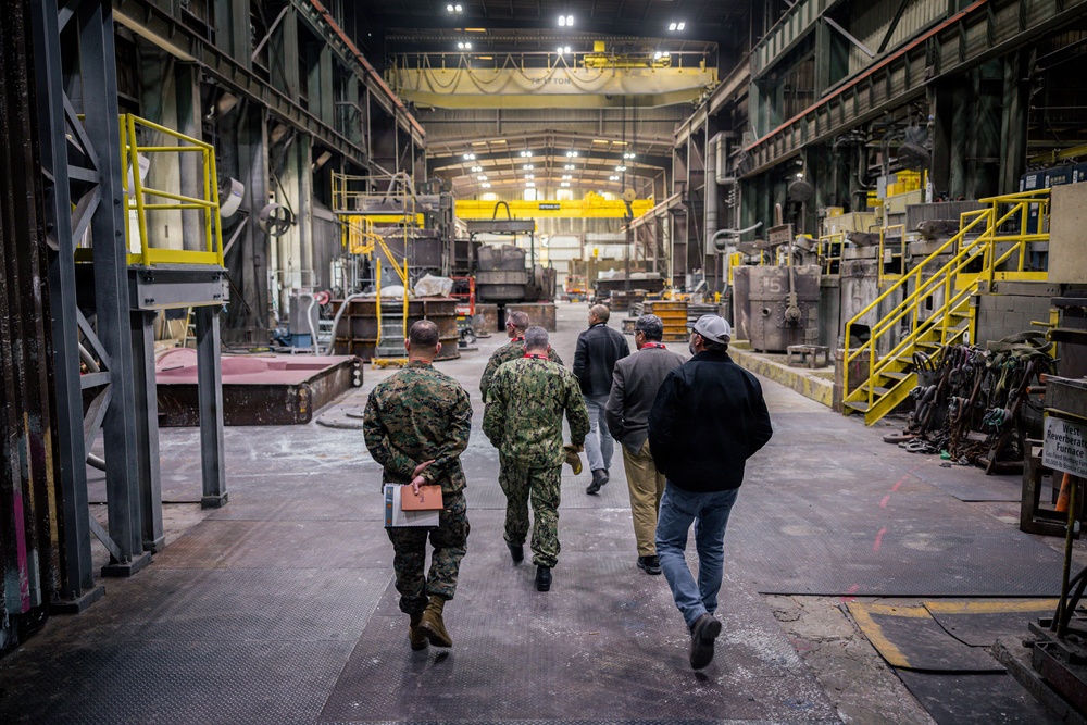 U.S. Marines and Sailors Visit Bird-Johnson Propeller Company Facilities
