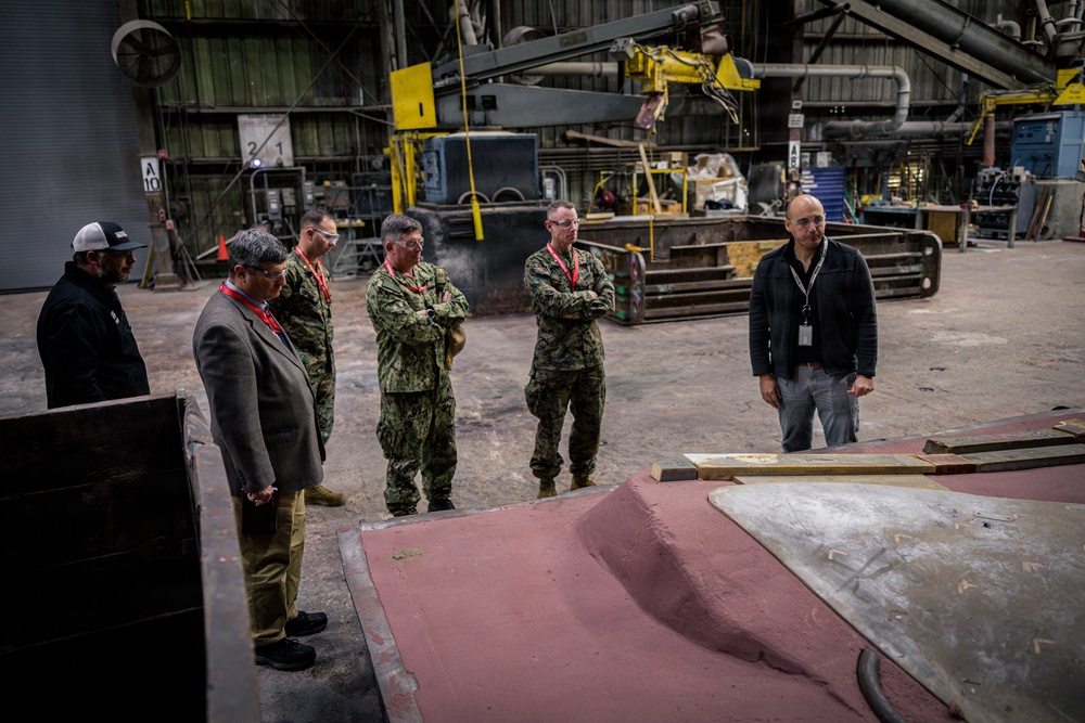 U.S. Marines and Sailors Visit Bird-Johnson Propeller Company Facilities