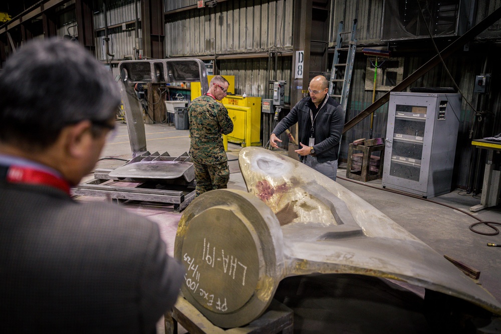 U.S. Marines and Sailors Visit Bird-Johnson Propeller Company Facilities