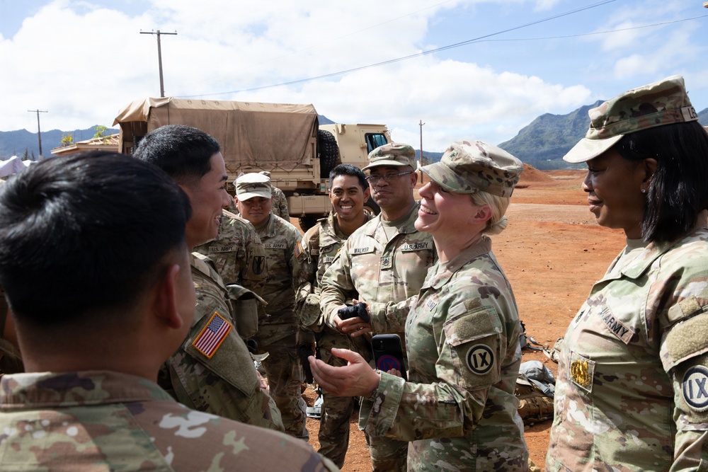 BG Trombley Visits the 368th MP Company During JPMRC 26-01