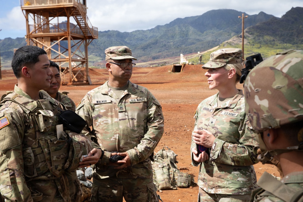 BG Trombley Visits the 368th MP Company During JPMRC 26-01