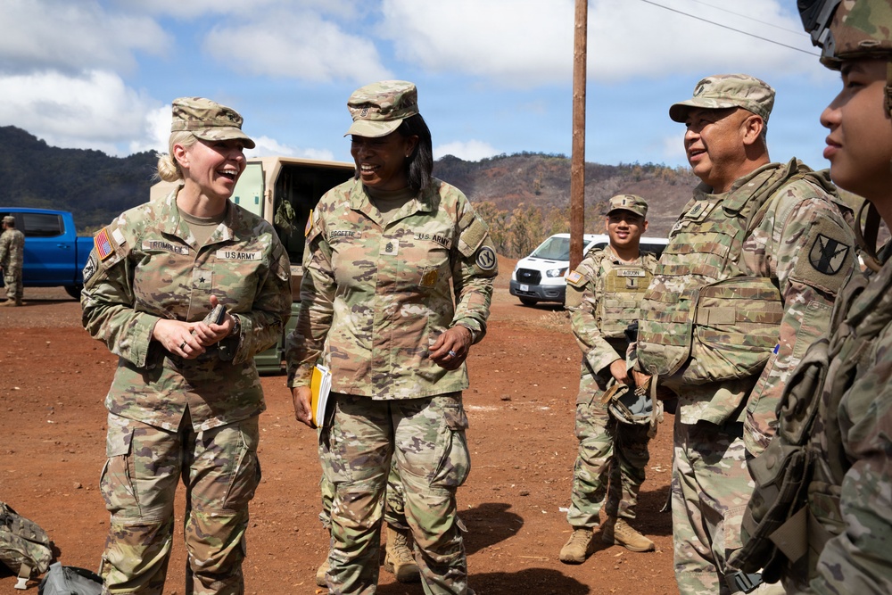 BG Trombley Visits the 368th MP Company During JPMRC 26-01