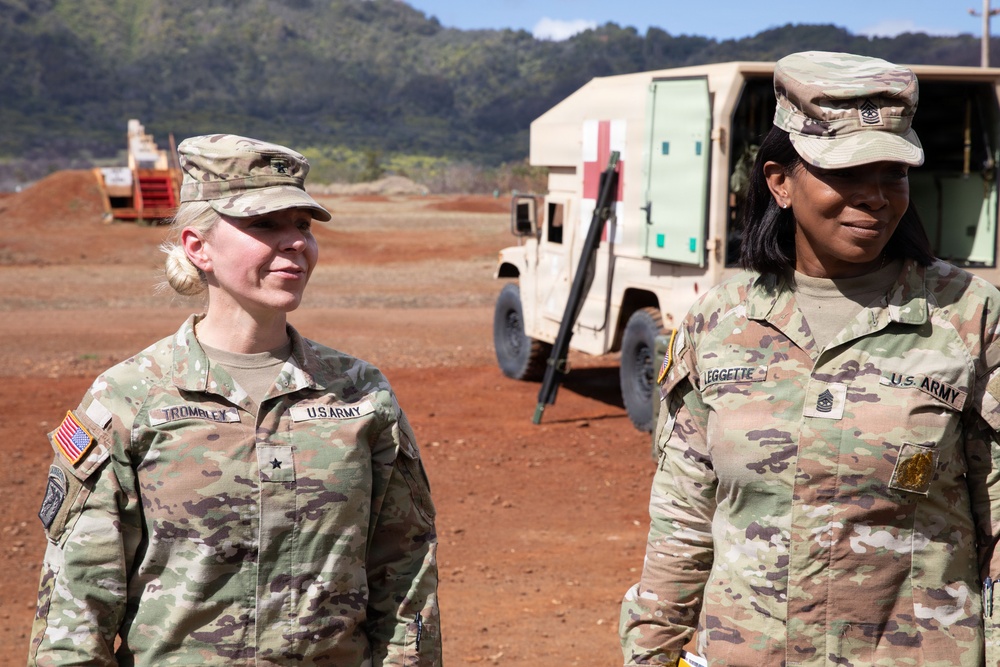 BG Trombley Visits the 368th MP Company During JPMRC 26-01