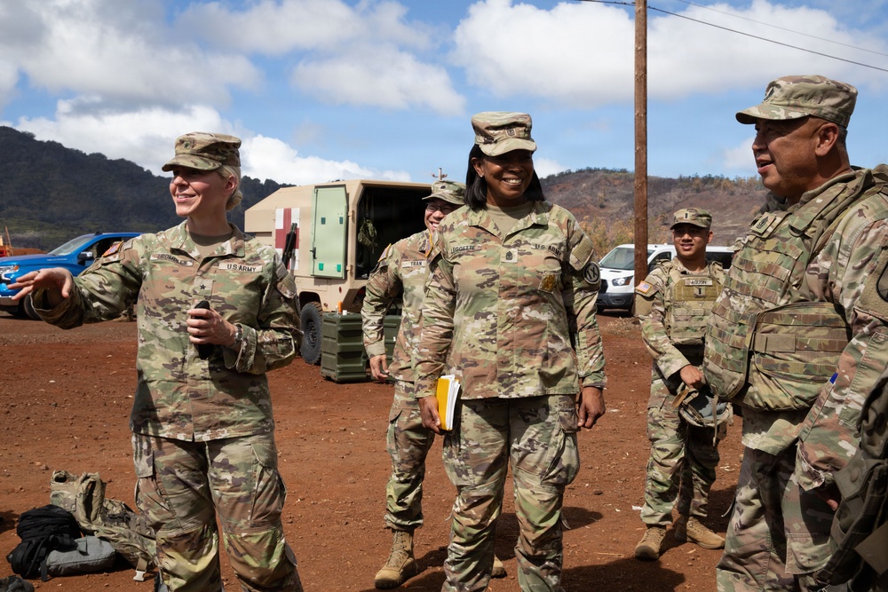 BG Trombley Visits the 368th MP Company During JPMRC 26-01