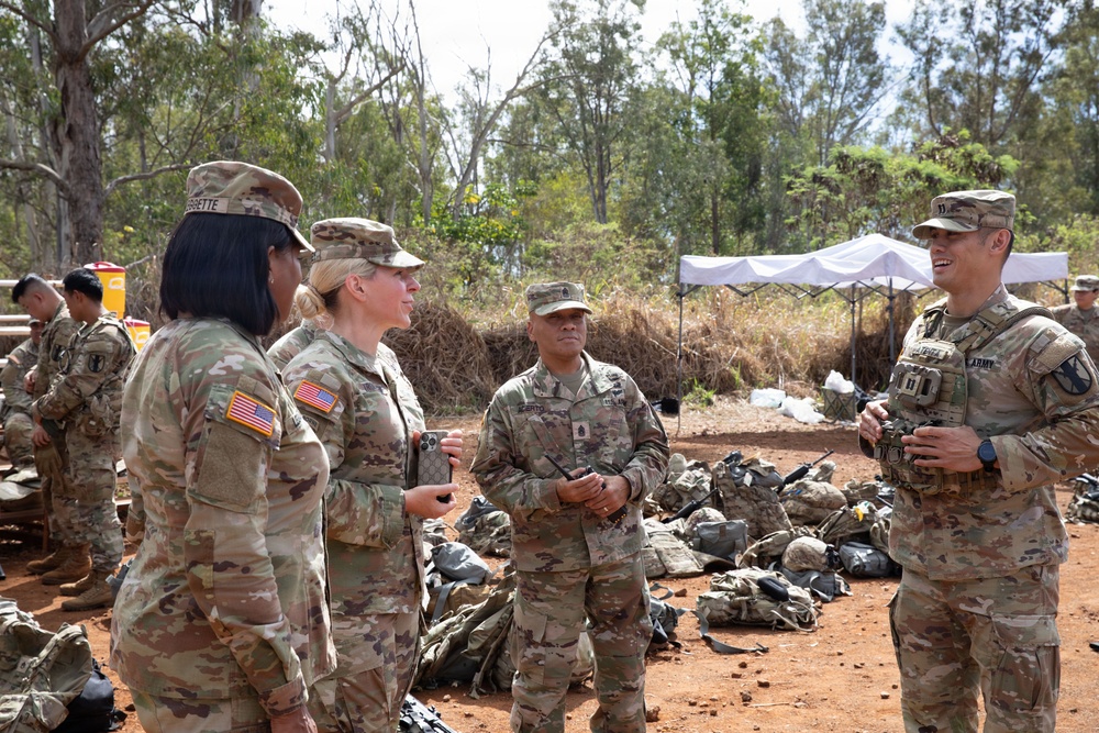 BG Trombley Visits the 368th MP Company During JPMRC 26-01