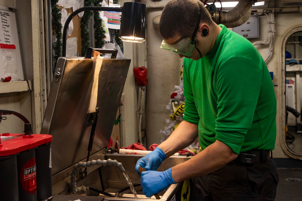 Abraham Lincoln conducts routine operations