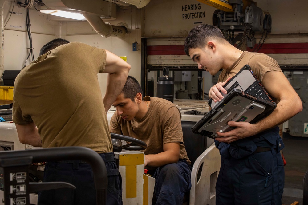 Abraham Lincoln conducts routine operations