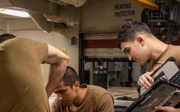 Abraham Lincoln conducts routine operations