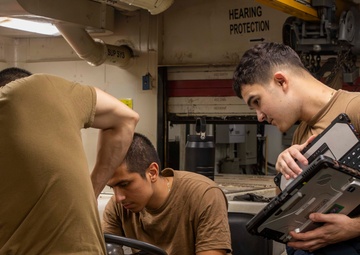 Abraham Lincoln conducts routine operations