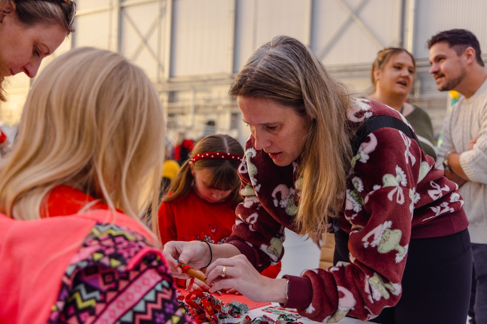 Edwards hosts children's holiday party