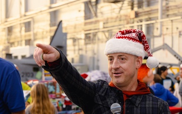 Edwards hosts children's holiday party