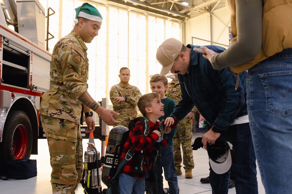 Edwards hosts children's holiday party