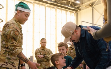 Edwards hosts children's holiday party