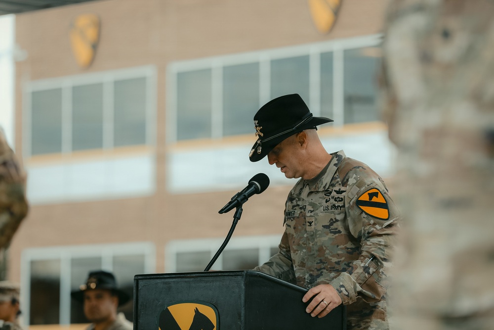 1st Air Cavalry Brigade conducts Inactivation Ceremony for 7-17 ACS and 2-227 AVN