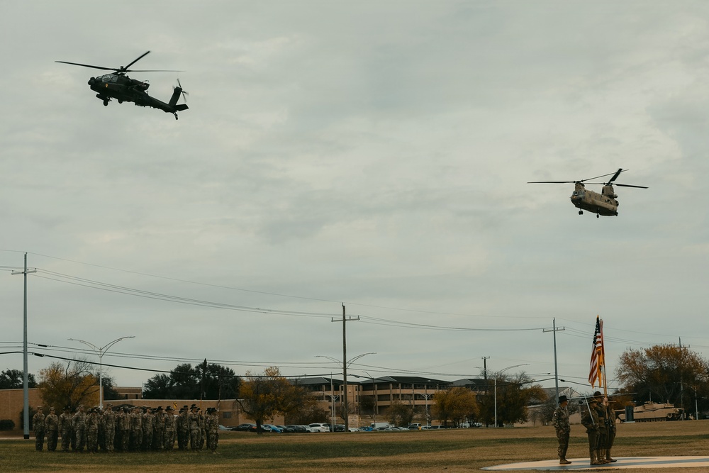 1st Air Cavalry Brigade conducts Inactivation Ceremony for 7-17 ACS and 2-227 AVN