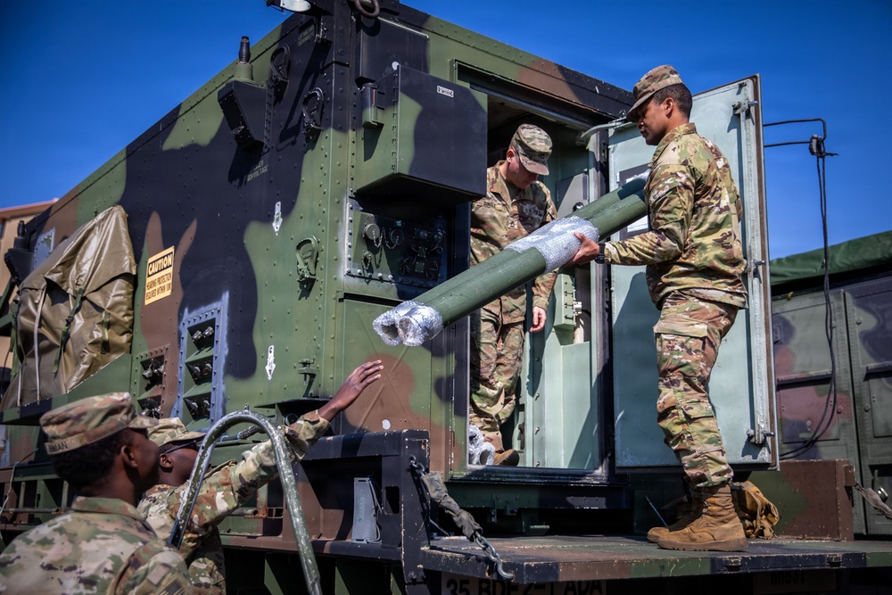 1st Air Defense Artillery Regiment (2-1 ADA BN) conducts pre-deployment operations before U.S. Central Command mission