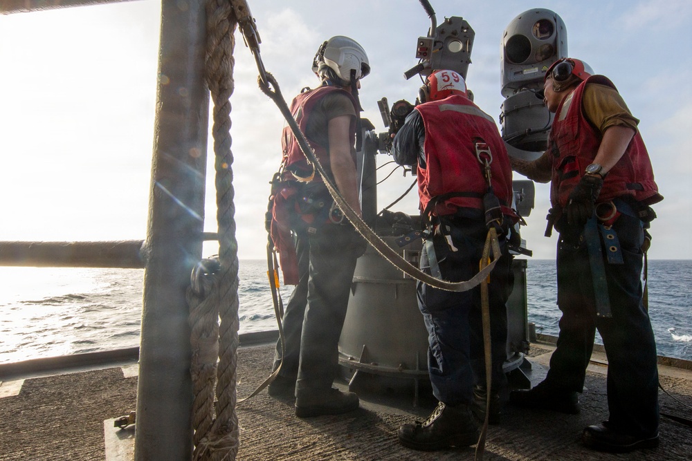 Abraham Lincoln conducts routine operations