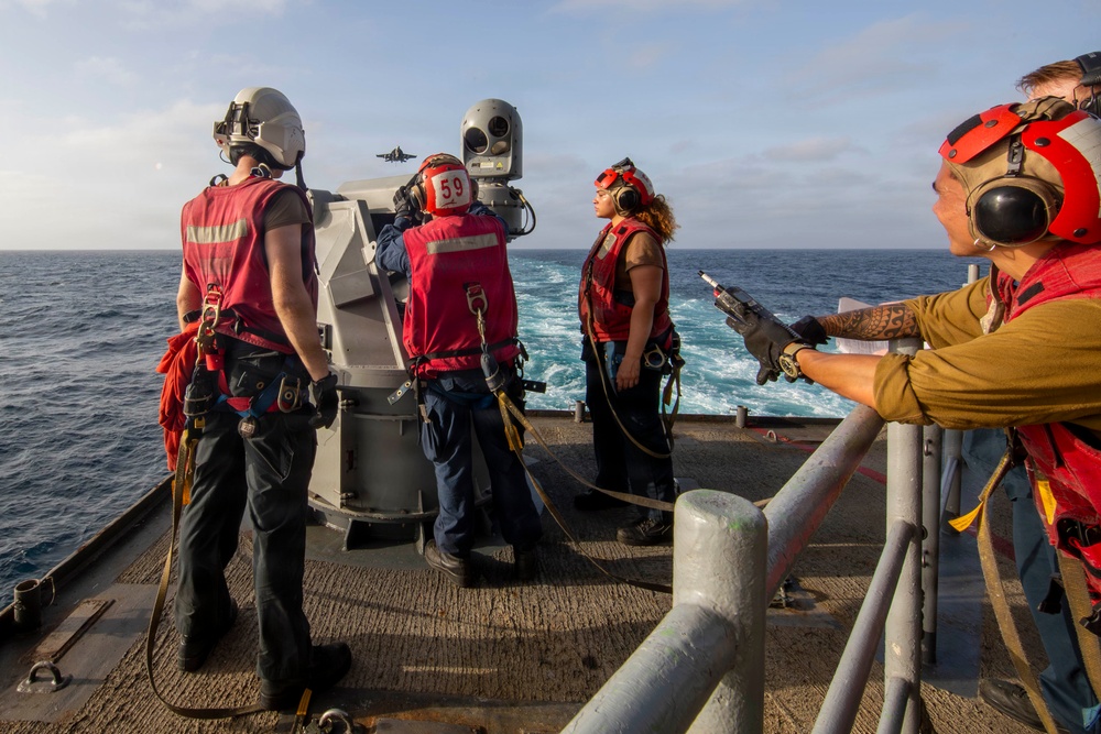 Abraham Lincoln conducts routine operations