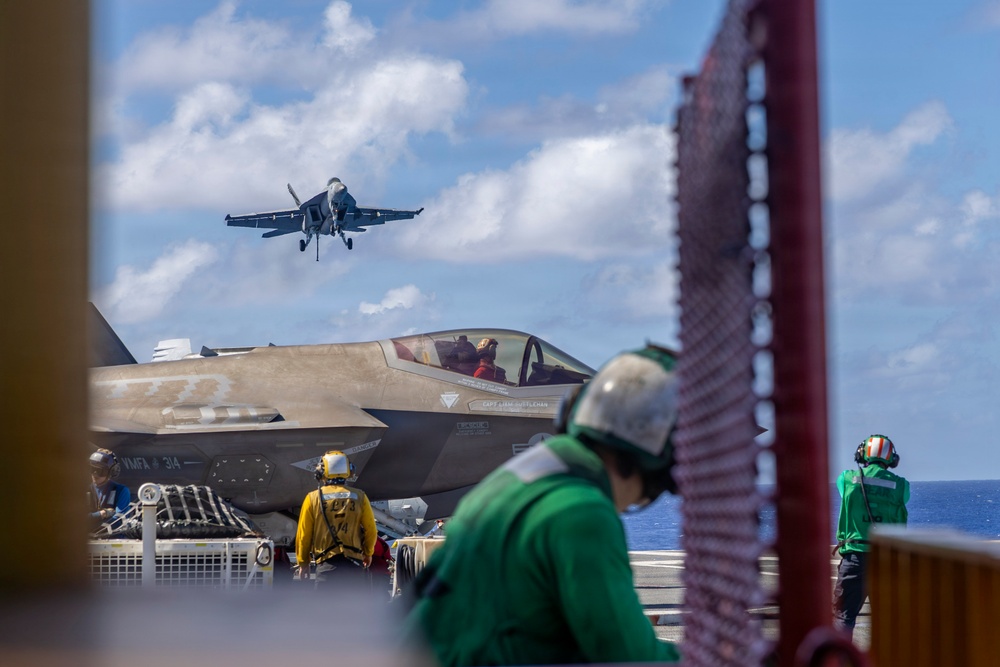 Abraham Lincoln conducts routine flight operations