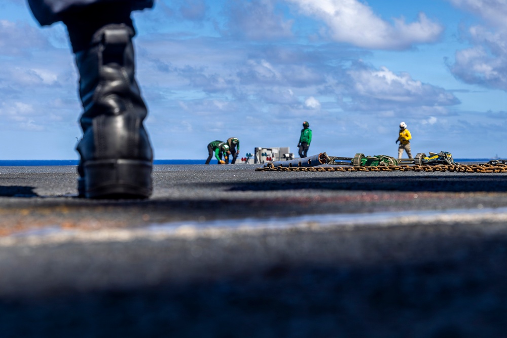 Abraham Lincoln conducts routine flight operations