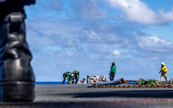 Abraham Lincoln conducts routine flight operations