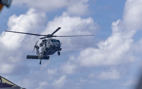 Abraham Lincoln conducts routine flight operations