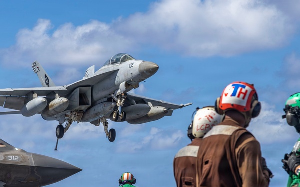 Abraham Lincoln conducts routine flight operations