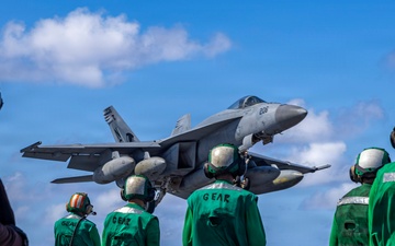 Abraham Lincoln conducts routine flight operations