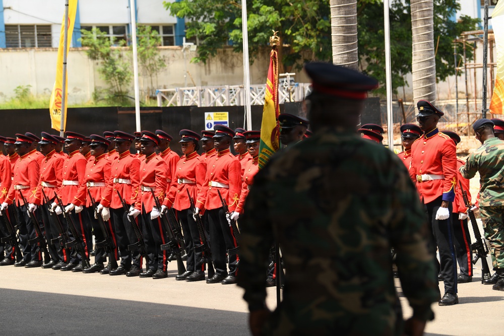Ghana Armed Forces rehearse for African Land Forces Summit 2025 opening ceremony