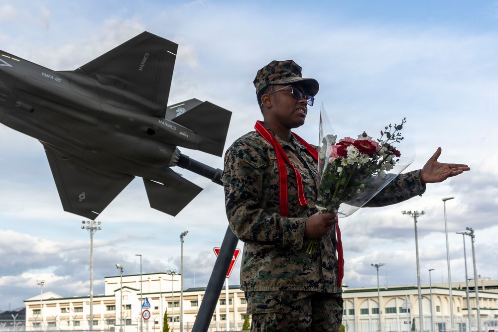 U.S. Marine Corps Cpl. Sydney Smalls reaches new heights with her Meritorious promotion