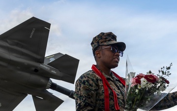 U.S. Marine Corps Cpl. Sydney Smalls reaches new heights during meritorious promotion