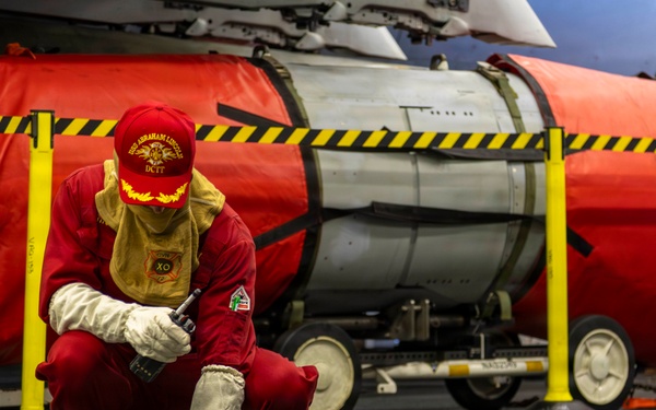 Abraham Lincoln conducts general quarters drill