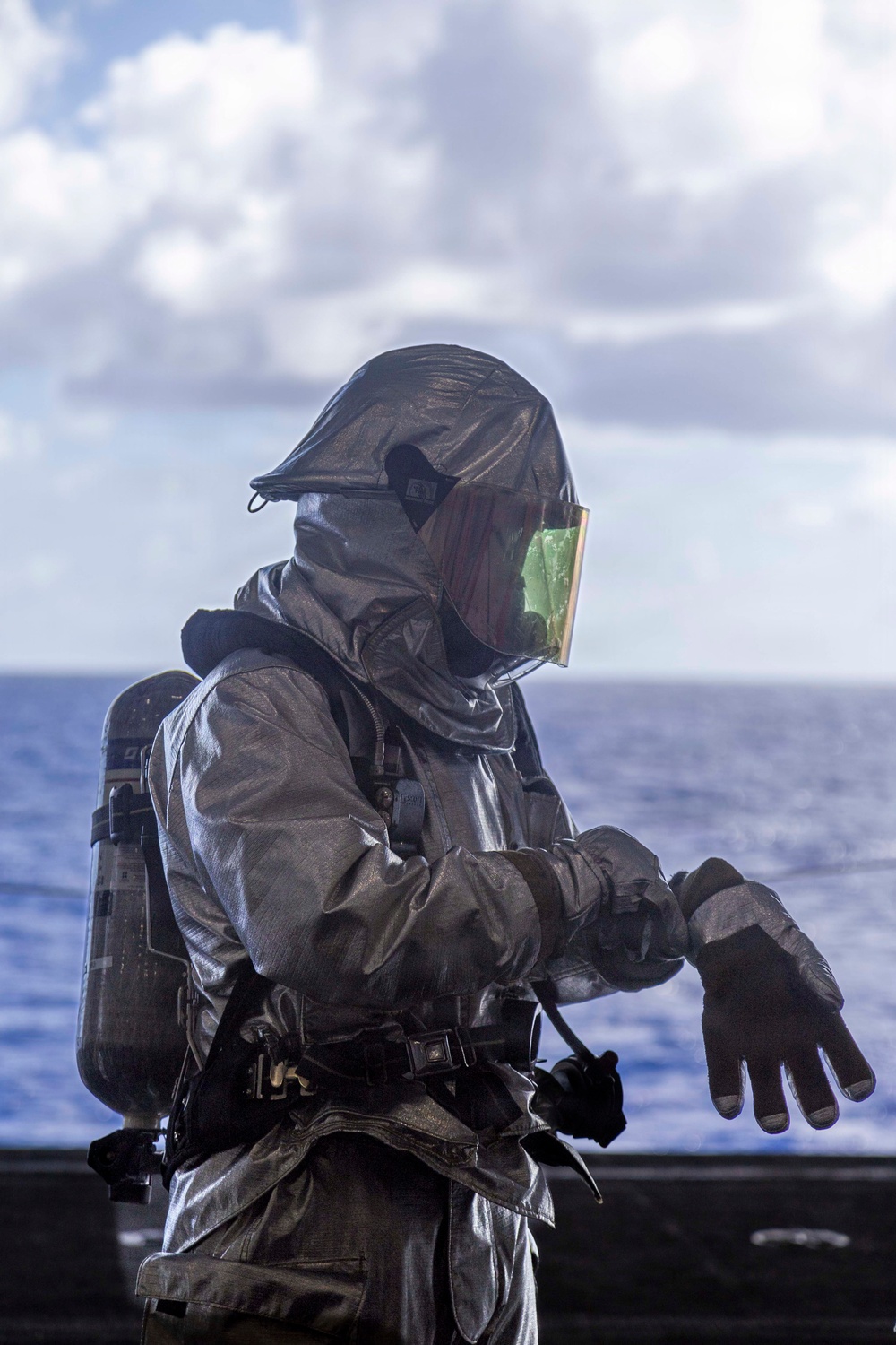 Abraham Lincoln conducts general quarters drill