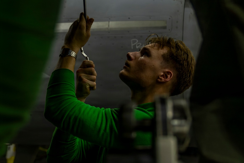 Abraham Lincoln conducts routine operations