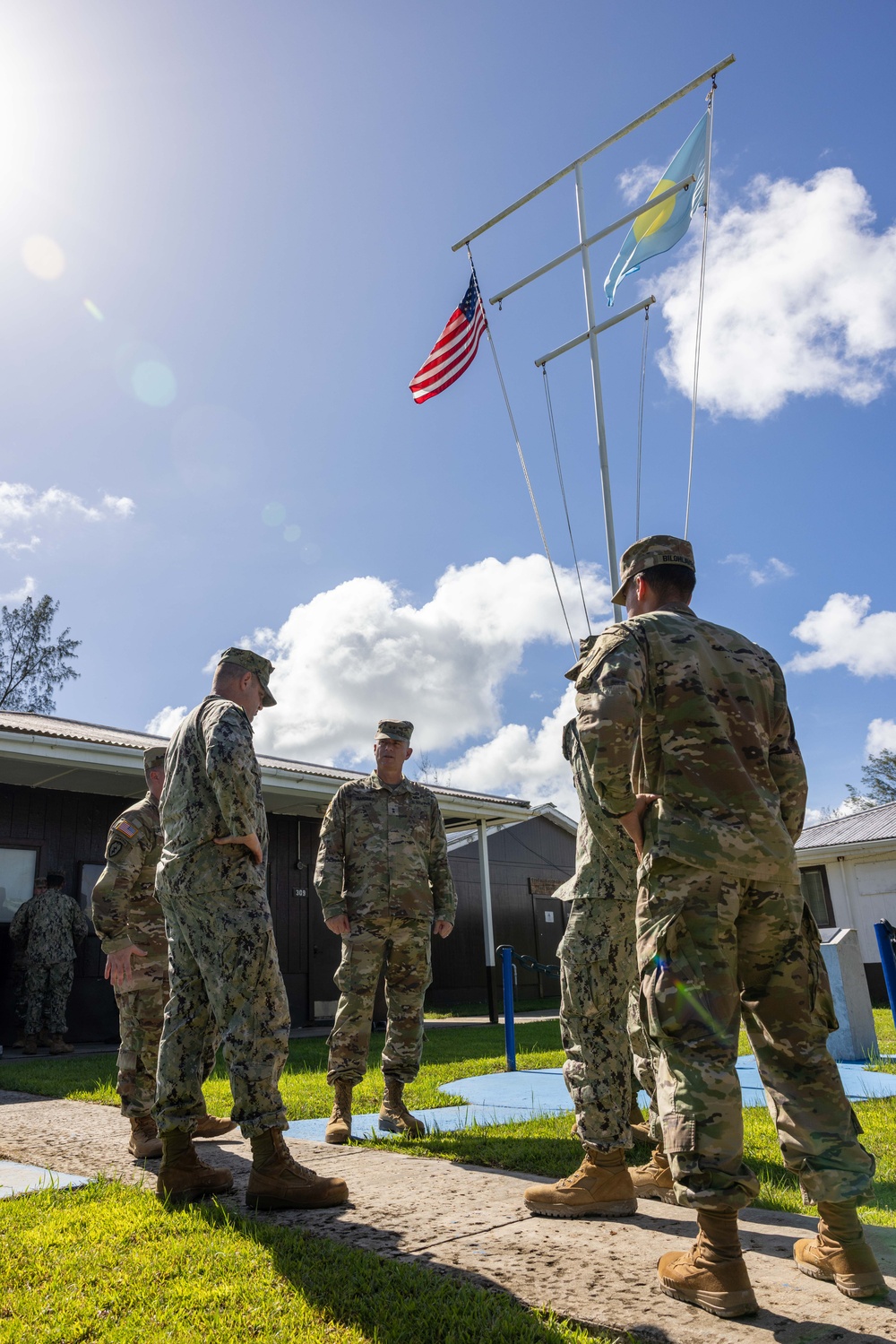 Maj. Gen. Gavin Gardner visits the Civic Action Team Palau 84-10