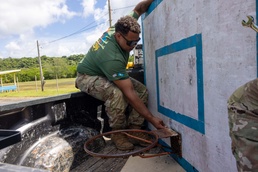 Civic Action Team Palau 84-10 Basketball Court Reconstruction
