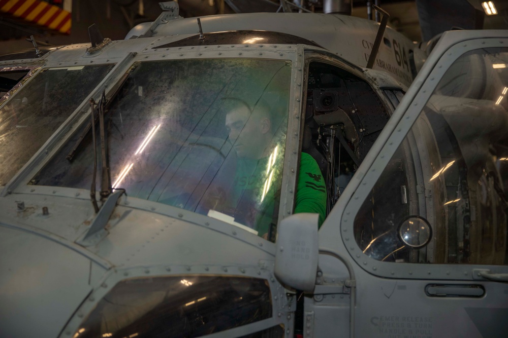 USS Abraham Lincoln conducts routine operations.