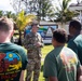 Maj. Gen. Gavin Gardner visits the Civic Action Team Palau 84-10
