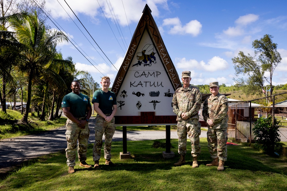 Maj. Gen. Gavin Gardner visits the Civic Action Team Palau 84-10