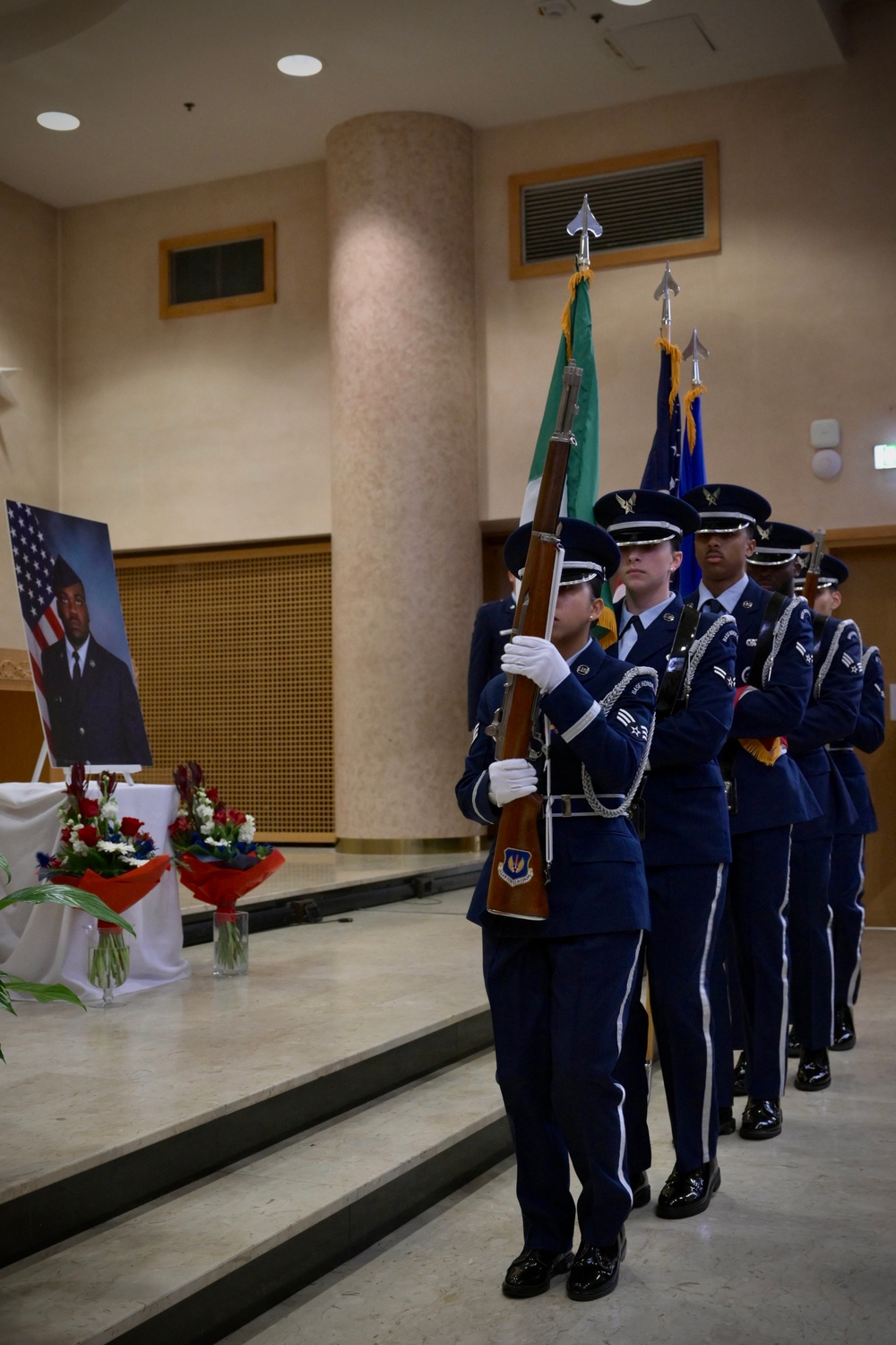 31st Fighter Wing hosts memorial ceremony for Airman First Class Ahmad Gilley