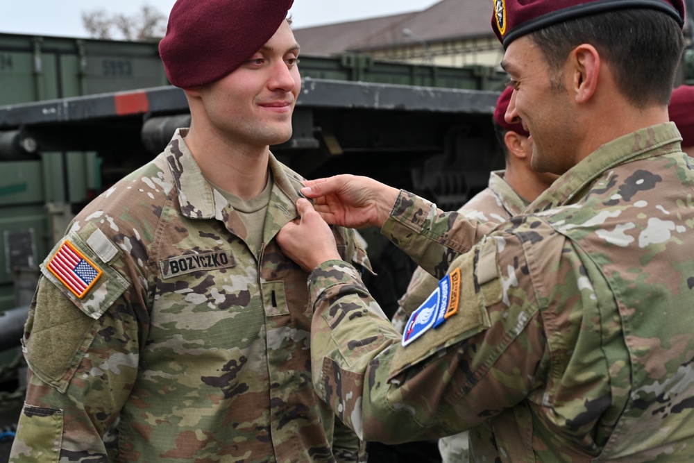 Sky Soldiers Awarded the Military Marching Badge