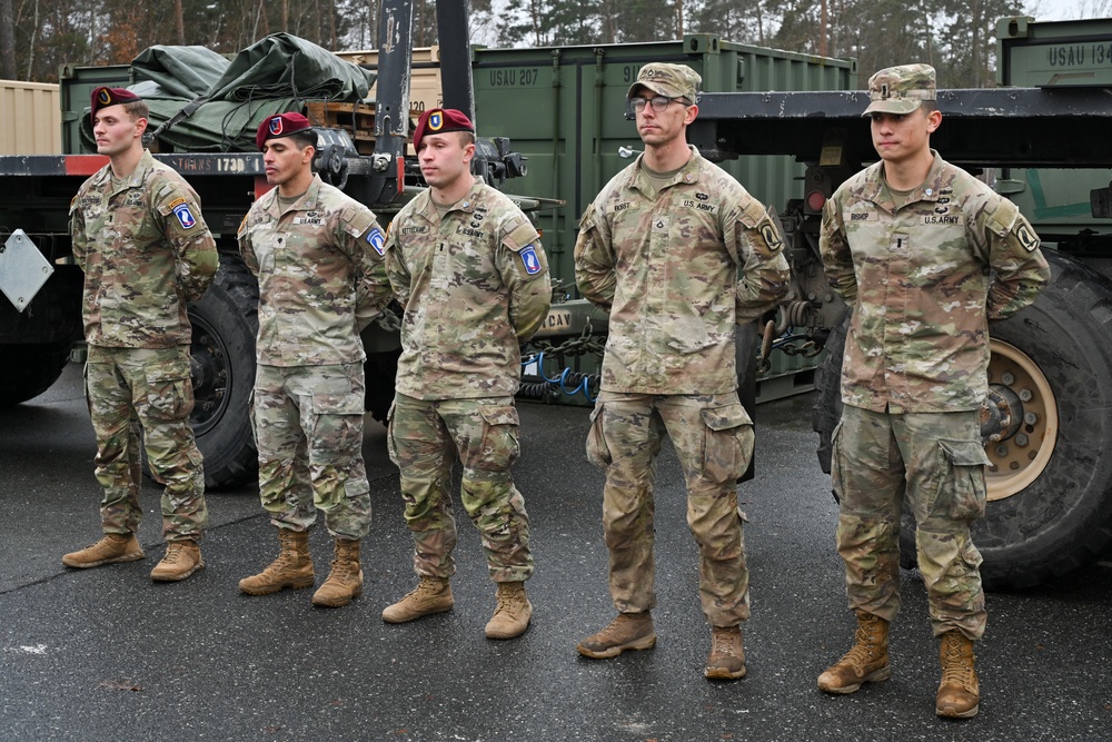Sky Soldiers Awarded the Military Marching Badge