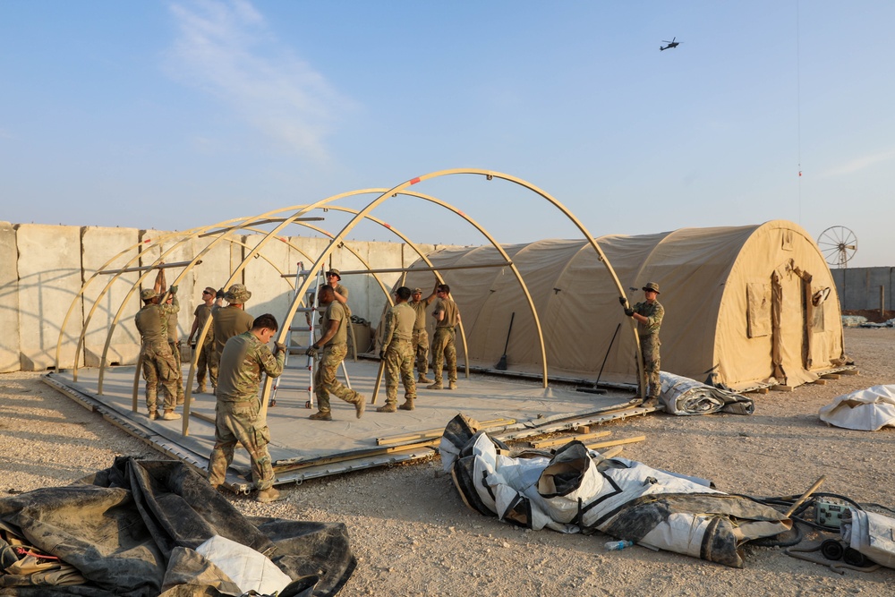 Built from the Ground Up: Task Force Nighthawk Soldiers Construct Aviation Base in Syria